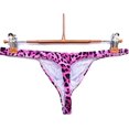 thumbnail image 4 of GHSDFBB Men's Leopard Thong Underwear Bikini Low Rise Brief, 4 of 7