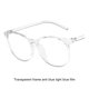 thumbnail image 2 of Qarigey Gafas de bloqueo de luz azul para regalo de protección ocular, gafas de luz antiazul, gafas de ordenador, montura transparente Type3 NO3, 2 of 6
