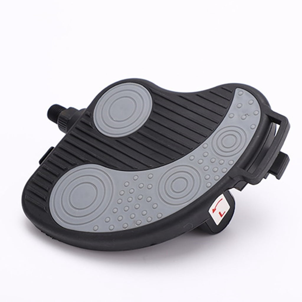 Leg Training Fitness Device Footboard Exercise Bike Pedals with Strap Stationary Recumbent Bike Pedals for Homes Workout