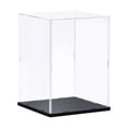 thumbnail image 1 of Unique Bargains Clear Display Case Acrylic Box, Assemble Transparent Box Dustproof Showcase 25x25x40cm for Collectibles, Craft, 1 of 6