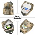 thumbnail image 5 of JIALIOU Mini Backpack Purse for Women Quilted Casual Daypack Small Travel Shoulder Bag, Ducks Swimming in Lake at Sunrise, 5 of 7