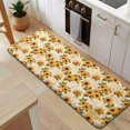 thumbnail image 5 of Beige Sunflower Cluster Pattern Kitchen Rug Mat,Kitchen Runner Rugs Non Skid Washable,Decorative Kitchen Floor Mats for Kitchen,Sink,Laundry,17"x47.2", 5 of 7
