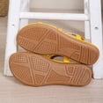 thumbnail image 5 of Women's Floral Sandals Open Toe Casual Summer Flats with Ankle Strap Low Heel Rubber Sole Dressy Beach Shoes, 5 of 5