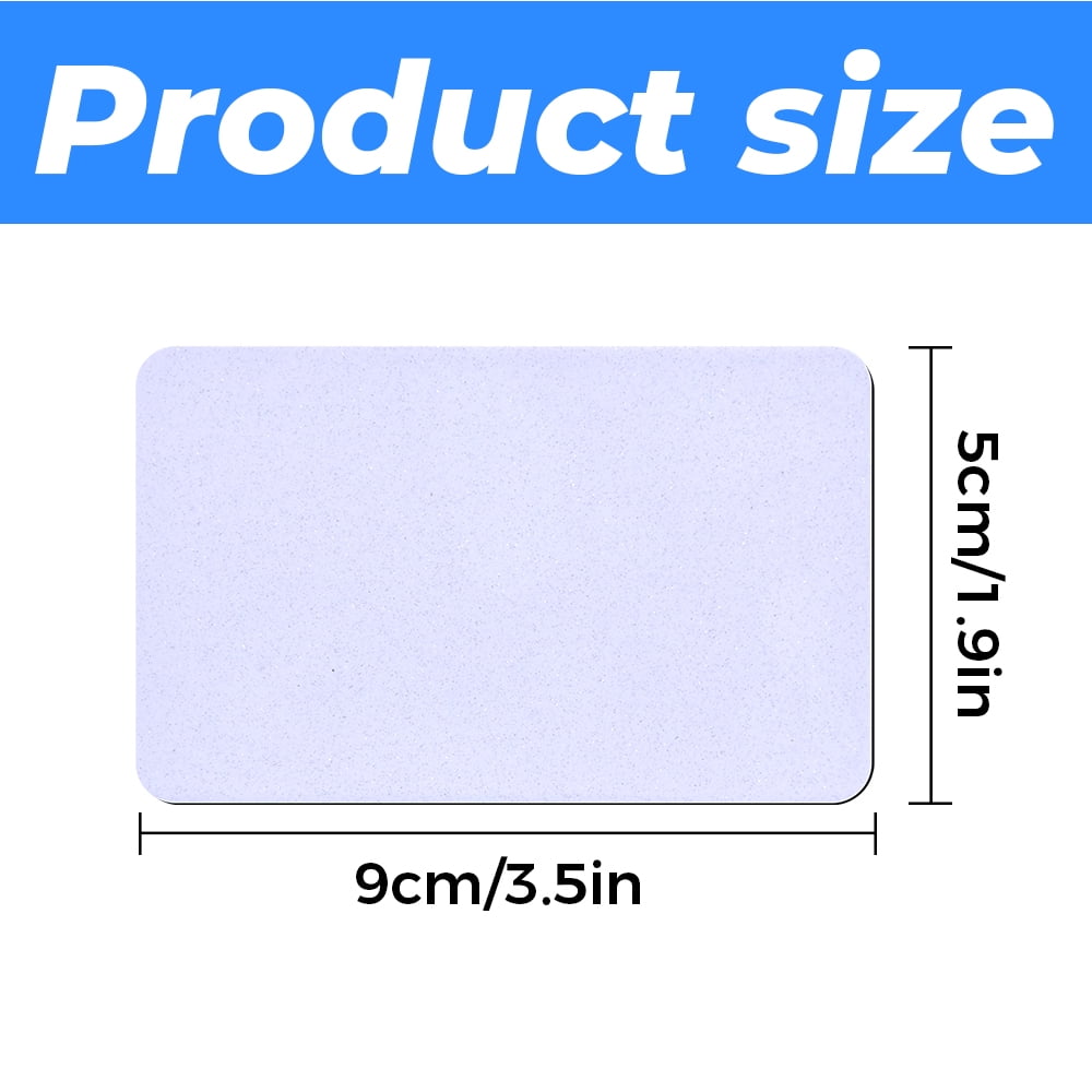 Sublimation Blank Rectangle Fridge Magnets, 3.5 x 1.9 Inch, 50-Pack