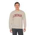 thumbnail image 5 of Lineman Sweatshirt Gifts Crew Neck Shirt Long Sleeve Unisex, 5 of 5