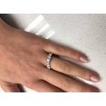 thumbnail image 4 of 1.50 Carat Round Diamond Pave Band Ring in 18k White Gold (H-I, VS1-VS2, cttw) Size 7, 4 of 6