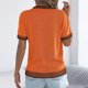 thumbnail image 5 of RKSTN T Shirts for Women Oversized Crewneck Short Sleeve Shirts Womens Casual Solid Plus Size Round Neck Loose Fits Comfy Tee Shirt with Chest Pocket Summer Clothes, 5 of 9