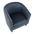 thumbnail image 4 of Lumisource Claudia Contemporary Accent Chair in Black Wooden Legs and Slate Satin, 4 of 5
