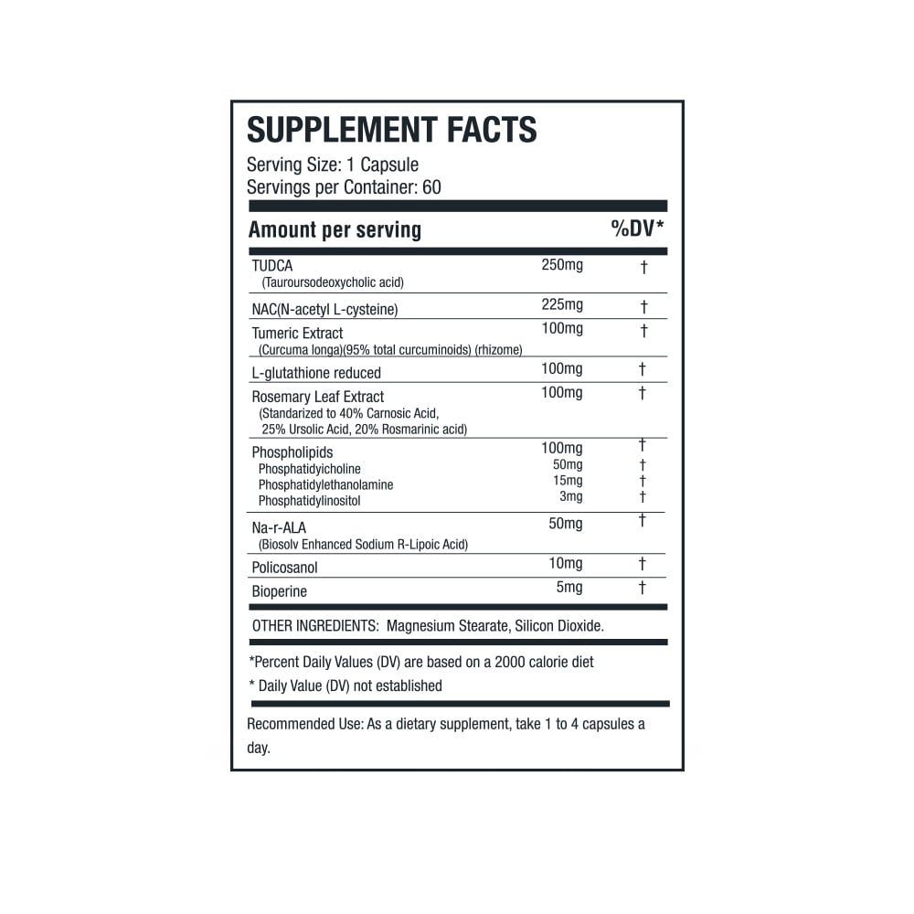 Liver Armor – Advanced Liver Detox & Protection Formula with NAC, TUDCA, Glutathione & Antioxidants