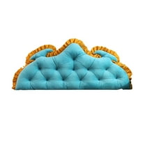 Headboard Pillow Velvet Backrest Cushion for Bed with Removable Cover Reading Support Pillow Bedside Bolster for Daybed Bunk Bed Dorm Bed Decor