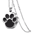 thumbnail image 1 of Collar Cortes Urna Relicario Cenizas Malubero Plata Negro, 1 of 5