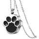 thumbnail image 1 of Collar Cortes Urna Relicario Cenizas Malubero Plata Negro, 1 of 5