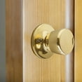 thumbnail image 4 of Design House Terrace Interior Non-Turning One-Sided Dummy Door Knob, Polished Brass, 4 of 13