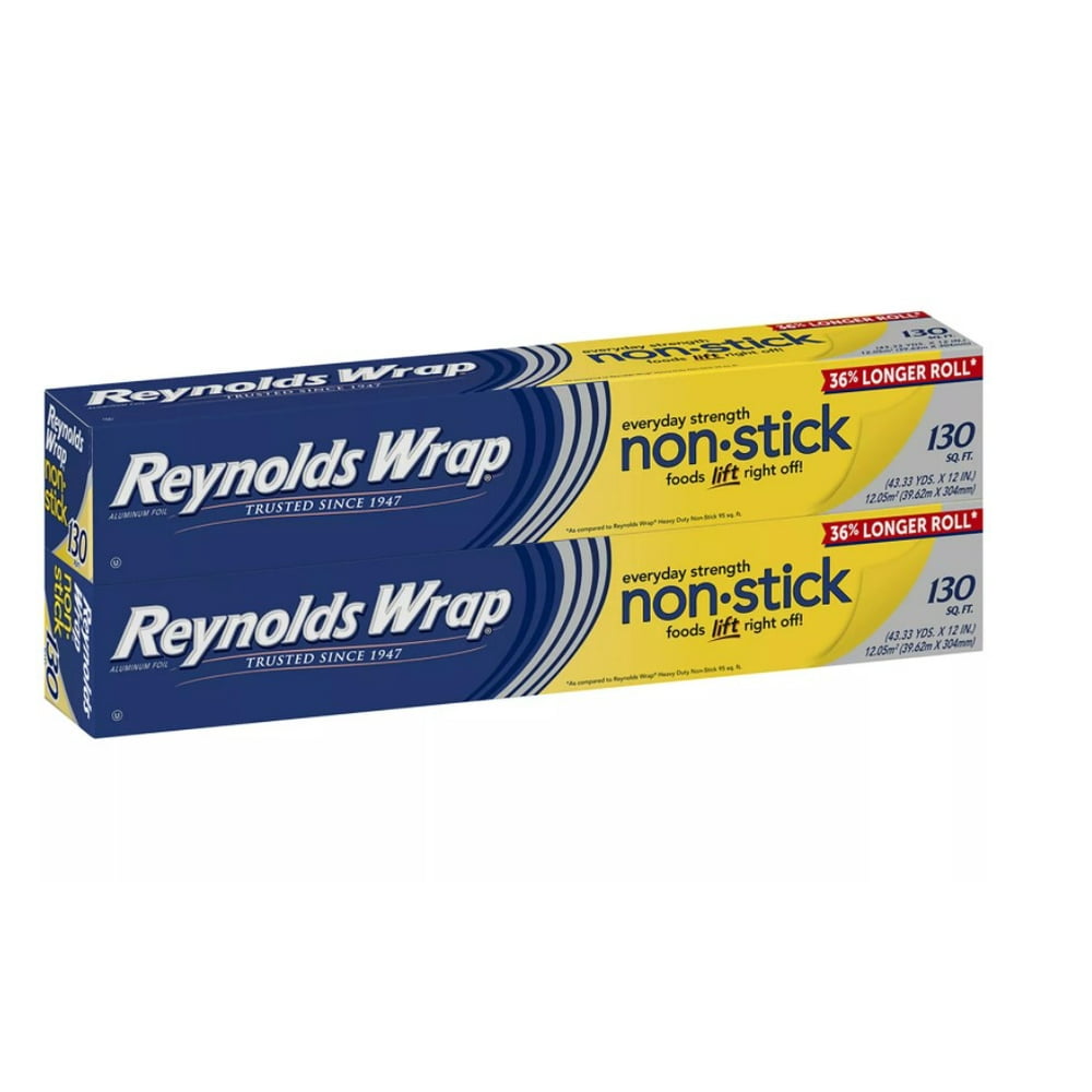 Reynolds Wrap NonStick Aluminum Foil (130 sq. ft., 2 pk.) Walmart