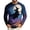 Purple, variant on Mens Halloween Shirt Raglan Long Sleeve Crew Neck Funny Ghost Graphic Comfortable Casual Halloween Costumes