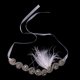 thumbnail image 2 of Venda de Pelo Banda de Cabello de Pavo Artificial Diamante de Imitación Adorno Novia Boda jinwen Diamantes de imitación diadema, 2 of 8