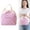 Purple, variant on Lightweight Reusable Corduroy Lunch Bag, Leak-Proof Thermal Cooler Lunch Tote for Women Work Outdoor Picnic Trip Use