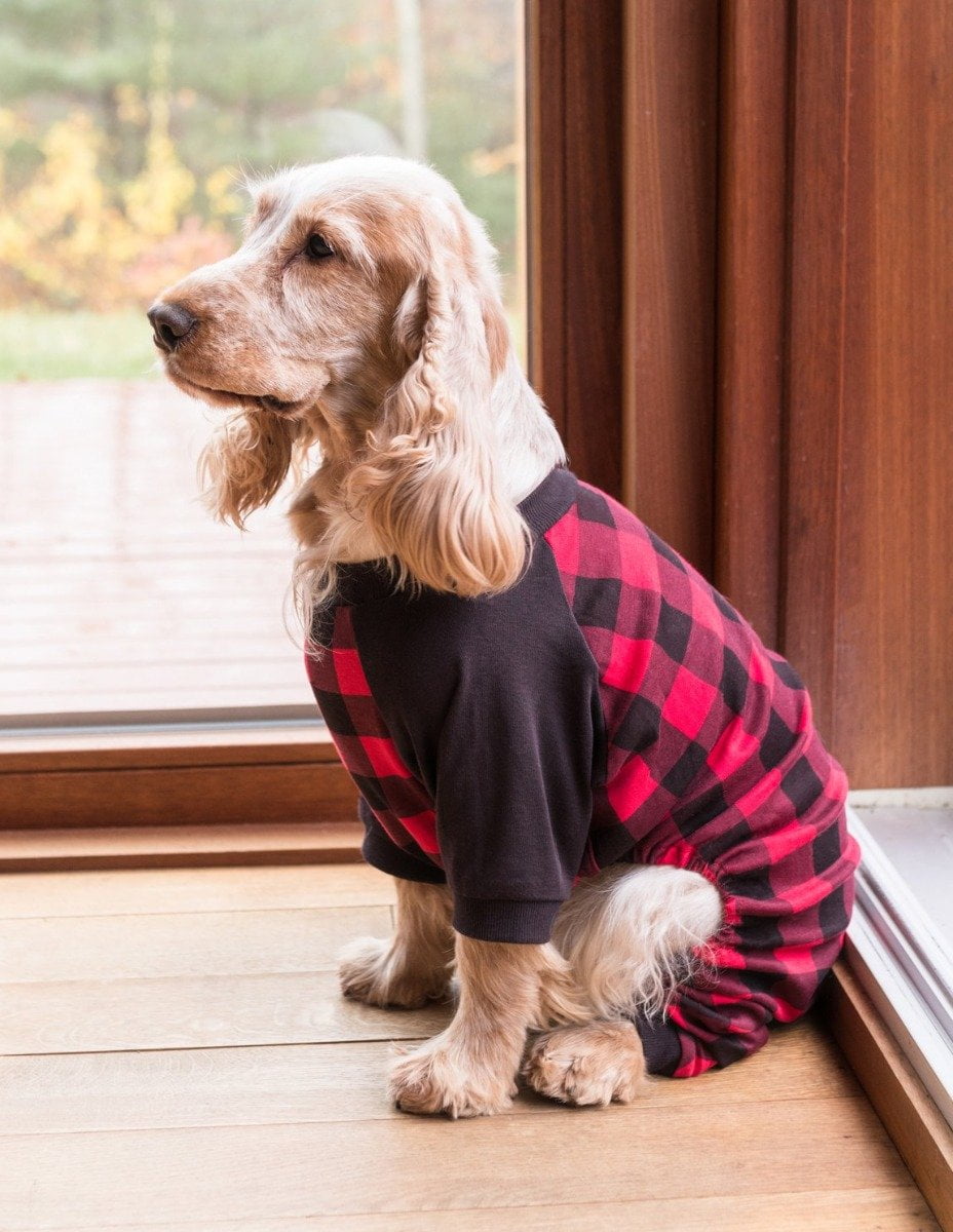 Leveret Dog Cotton Pajama Black White Plaid M Walmart