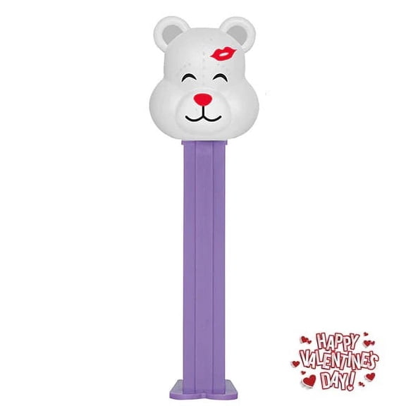 PEZ Happy Valentine's Day Candy Dispenser Blister Pack - Love Bear