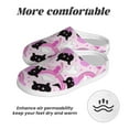 thumbnail image 6 of Haiem Pink Girl Halloween Print Women's Fuzzy Memory Foam House Slipper Cozy Home Footwear Non-slip Winter Slippers-46/47, 6 of 7