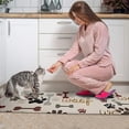 thumbnail image 3 of Paw Prints and Bones Kitchen Rugs Sets Of 2,Anti Fatigue Kitchen Mat Rugs Non Slip Washable,Decorative Kitchen Floor Mats for Kitchen,Sink,Laundry,17"x30"+17"x47", 3 of 7
