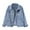Blue, variant on Jiyugala Women's Overcoat Denim Jacket Relaxed Fit Casual Jean Trucker Jacket