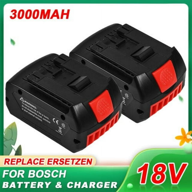 2Pack BAT618 BAT609 BAT612 For BOSCH CORE 18V 3000mAh Battery Li-ion 24618-01
