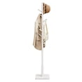 thumbnail image 1 of SONGMICS Perchero, Perchero de Madera Maciza, Perchero de Pie con 8 Ganchos para Abrigo, Sombrero, Bolso, Cartera, para Entrada, Pasillo, Ganchos y Mástil de Madera de Caucho, Blanco Nube, 1 of 5