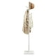 thumbnail image 1 of SONGMICS Perchero, Perchero de Madera Maciza, Perchero de Pie con 8 Ganchos para Abrigo, Sombrero, Bolso, Cartera, para Entrada, Pasillo, Ganchos y Mástil de Madera de Caucho, Blanco Nube, 1 of 5