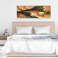 thumbnail image 2 of Park bench by fall - 16"x48" canvas - Print on demand, 2 of 5