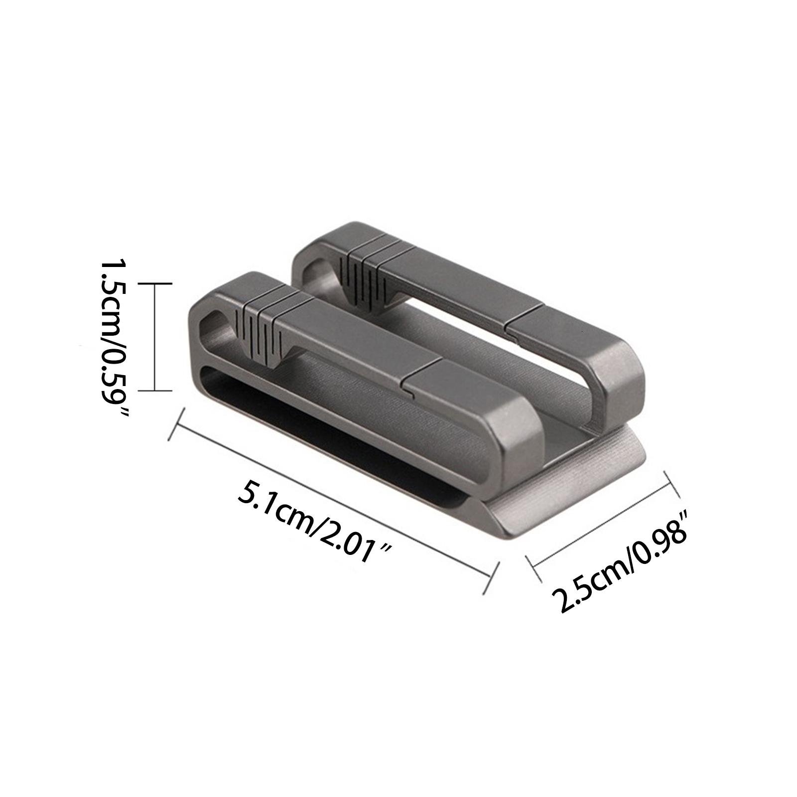 WE-POLUJ Anti-lost for Titanium Alloy Keychain Waist Belt Clip Buckle for Key Ring Holder for Men Car for Key Organizer