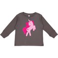 thumbnail image 3 of Inktastic Pink unicorn Girls Long Sleeve Toddler T-Shirt, 3 of 5