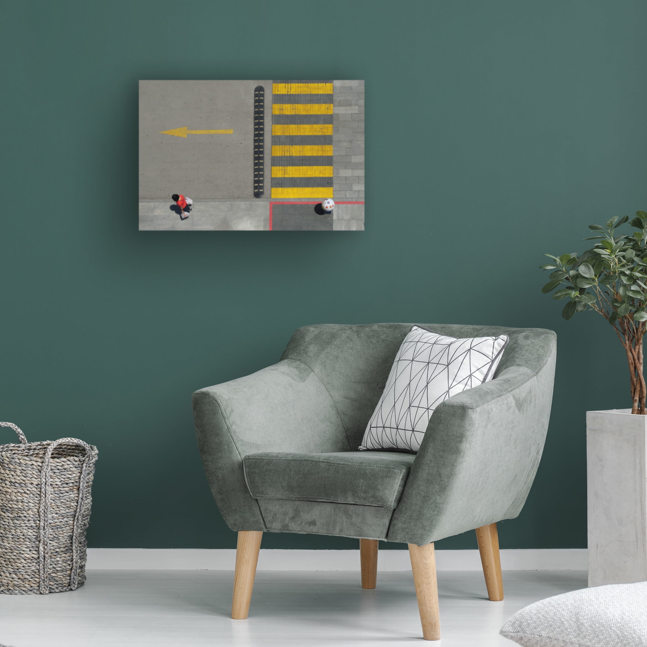 Canvas Wall Art - Fatma Gokmen 'Right Direction' Wall Art for Living Room, Bedroom, or Office Décor by Trademark Fine Art - 19 x 12 Inches