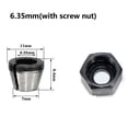 thumbnail image 1 of Lefu 6mm/6.35mm/8mm Collet Chuck Adapter With Nut For Engraving Trimming Machine, 1 of 7