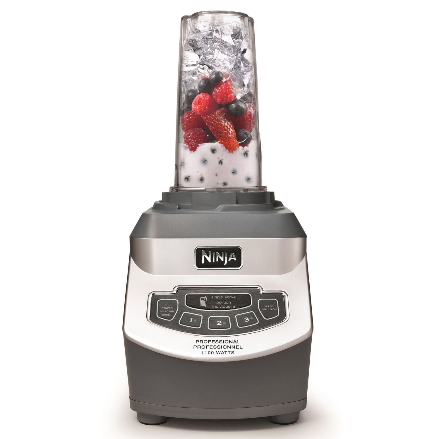 Ninja® Professional Blender & Nutri Ninja® Cups, 1100 Watt, BL660C, 2x 16oz Nutri Ninja Cups 900W