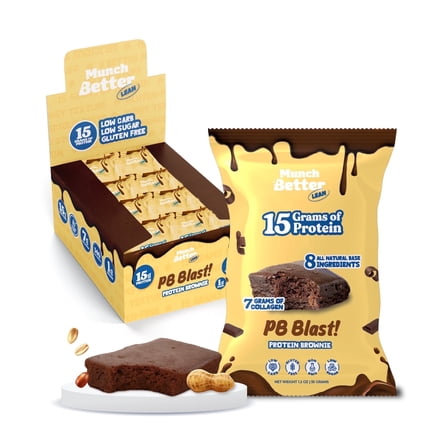 PB Blast - Lean - Munch Better Protein Brownies