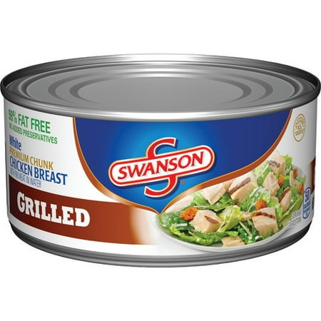 (2 Pack) Swanson Premium Chunk Chicken Breast Grilled, 9.75 (Best Price On Boneless Skinless Chicken Breasts)