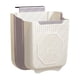 thumbnail image 2 of Bote de Basura Plegable de Pared, Cubo de Almacenamiento Plástico Colgante Telescópico para Cocina/Baño, Diseño Ahorrador de Espacio, Capacidad Ajustable, Blanco/Gris, 21x22x12cm, 2 of 6