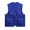 Blue, variant on Men's Utility Fishing Vest Lightweight Outdoor Zip up Travel Work Cargo Vest Jacket with Multi Pockets