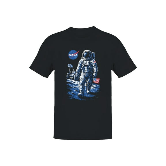 Officially Licensed NASA Astronaut Lunar Walk Design Men's T-shirt