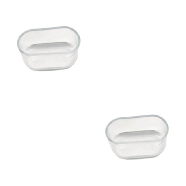Naiovety Tapa de pata de antideslizante ovalada, silicona duradera para evitar golpes y arañazos, transparente, 16x34mm, 16 Uds. Transparente 16*34mm 2Conjunto