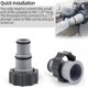 thumbnail image 4 of 2 uds Adaptateur Tuyau Piscine, Adaptateur Piscine, Adaptateur Pour Piscine Intex, Adaptateur Tuyau Piscine, Adaptateur Tuyau Pour Pompe, Raccord P, 4 of 5