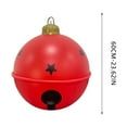 thumbnail image 3 of HomeDM 60cm/23.6" Large Inflatable Christmas Balls Red Xmas Ornaments Balls Christmas Decorations for Front Door Yard Holiday Wedding Party, 3 of 6