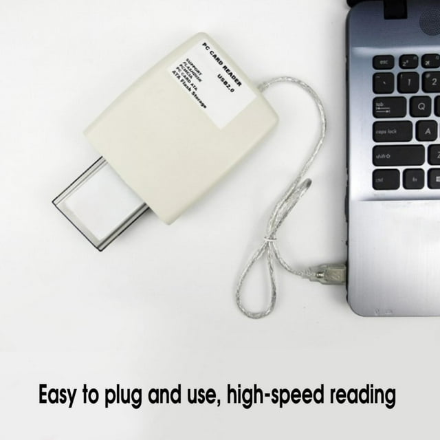 Wchiuoe Card Reader, USB2.0 To 68 Pin ATA PCMCIA Computer Memory Supporting 20MB-20G Memory Card Reading, 4.7 X 3.7 X 1.1in Portable PC Card/ High-speed ATA Memory Card Reader