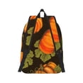 thumbnail image 3 of Balery Orange Pumpkin Vintage Canvas Backpack for Men and Women - Large Capacity, Durable Travel Laptop Bag for School, Work, Hiking, and Outdoor Activities, 3 of 7