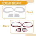 thumbnail image 4 of Cubierta de Tazón de Mango de Puerta Interior para Jeep Renegade 2015-2023 Marco de Decoración de Mango Interior Blanco ABS 4 Pcs, 4 of 6