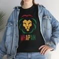 thumbnail image 4 of DJH Apparel | Jamaican Lion Whap'em Inspirational Cultural Unisex T-Shirt, 4 of 5