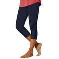 thumbnail image 2 of Capri Leggings for Women Spring Summer Elastic High Waist Mesh Patchwork Stretch Workout Capris Cropped Yoga Pants, 2 of 9