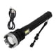thumbnail image 1 of Linterna para exteriores, superbrillante, recargable por USB, con zoom, retráctil, carcasa de aleación de aluminio, resistente al agua, para camping y viajes., 1 of 14