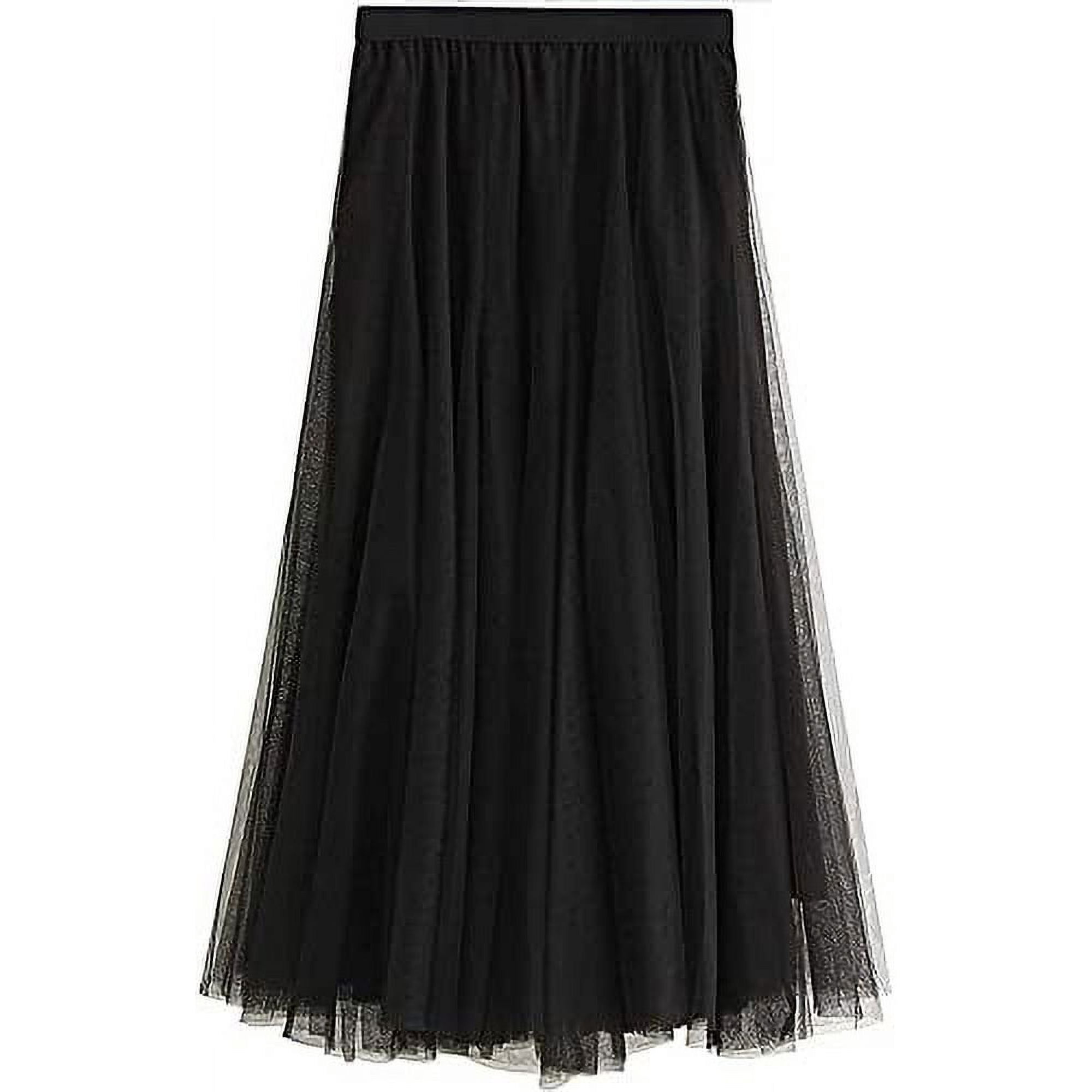 Tulle Jupe Longue PlissÃ©e Fendue Jupe Longue En Tulle Pour